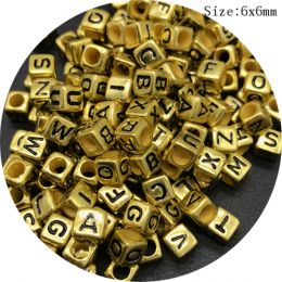 100pcs Mixed Acrylic Letter Beads Digital Beads Loose Spacer Beads For Jewelry Making DIY Handmade Charm Bracelet Necklace