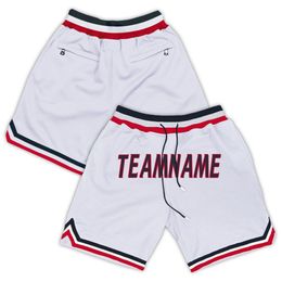 Custom Men's Casual Basketball Shorts Embroidery Your Name/Team Name Basketball Shorts Sweatpants