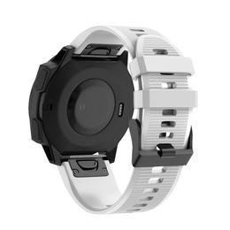 Silicone Sport Watchband Strap For Garmin Fenix 6 6X 6S Pro 7 7X 5X 5 5S 3HR Forerunner 935 945 Smart Watch Quick Release Correa