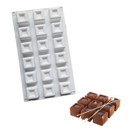 Square Chocolate Mould Silicone Cake Mould Baking Mousse Pudding Moulds Cake Decorating Tools Ice Cream Dessert Bakeware Tools