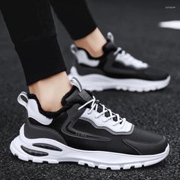 Casual Shoes Street Style Men's Chunky Sneakers Leather Men Trainers Fashion Man Platform Footwear