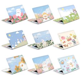 Skins DIY Cartoon Rabbit Laptop Skins PVC Stickers 12/13/15.6/17inch Skin Macbook Air/Lenovo/Hp/Acer Creative stickers Decorate Decal