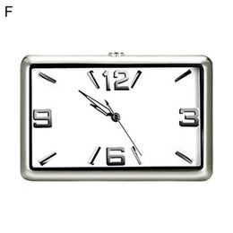 Pointer Creative Interior Luminous Quartz Analog Watch Lightweight Car Digital Clock Rectangular for Automobile