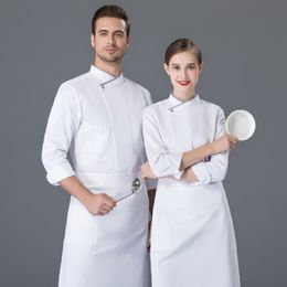 Long Sleeve Winter Restaurant Chef Jacket Women Hotel Kitchen Staff Work Wear Women Cafe Food Service Chef Uniform Overalls