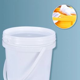1PCS 10L Black Plastic Bucket Thicken Leakproof Storage Container For Paint Oil Food Grade Pail With Lid And Handle