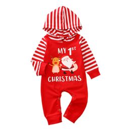 Winter Newborn Fleece One-Pieces Rompers Baby Clothing Girls Hoodie Fluffy Boys Clothes Toddler Warm Sleepwear christmas