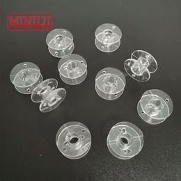 Plastic Bottom Thread Bobbins Transparent Spools Storage Box for SINGER Janome Brother Electric Domestic Sewing Machine