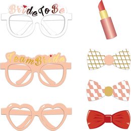 23pcs Bride To Be Bride Team Photo Booth Props Just Married Wedding Photobooth Party Decor Accessory Hen Bachelor Party Supplies