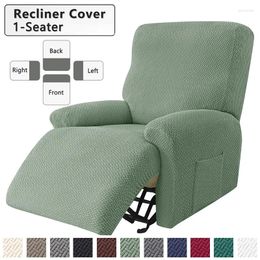 Chair Covers Jacquard Elastic Recliner Cover Split Design Lazy Boy Sofa Stretch Spandex Couch Slipcovers Armchair Case Solid Colour