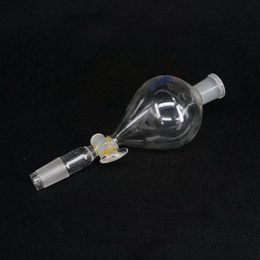 250ml #19 #24 #29 Ground Joint Ball Shaped Lab Separatory Funnel With Glass Stopcock