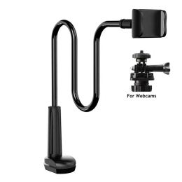 Stands Webcam Stand Holder Adjustable Mobile Phone Holder Long Arm Claw Clip Flexible Rod Articulate Support Camera Bracket Fixed mount