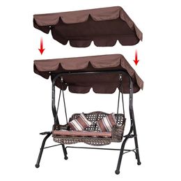 210D Top Rain Cover Rain Ruffled Park Rain-Proof Cover Outdoor Patio Swing Chair Dust Covers Waterproof Swing Seat Top Cover