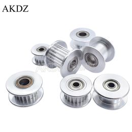 2GT Idler Pulley 20 Teeth Bore 5 8 mm width Bearing Timing belt For 10 15mm 3D Printer Accessories Tensioning wheel