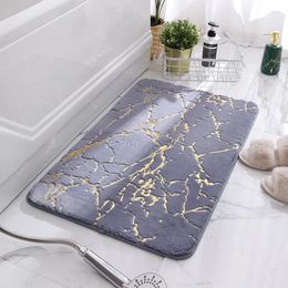 Bath Mats Bathtub Side Foot Pad Anti-skid Faux Hair Bathroom Mat Carpets Modern Home Floor Rugs For Living Room Bedroom Toilet