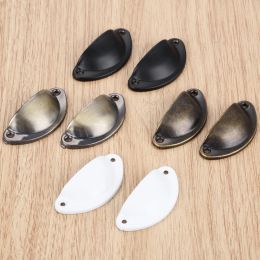 5pcs Mini Shell shape Handle Pulls Antique Bronze/White/Black/Brushed Alloy Knobs w/screws 50x20mm Drawer Cabinet Jewellery Chest