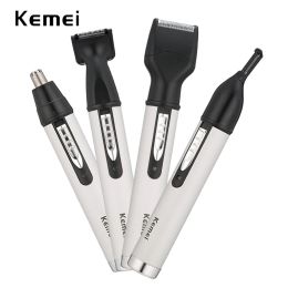 Trimmers KM6650 kemei 4 in 1 rechargeable nose hair trimmer electric hair trimmer men's ear nose hair cutter beard shaver