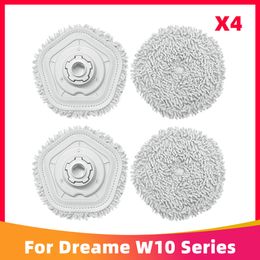 Compatible For Dreame Bot W10 Pro Self-Cleaning Robot Vacuum Cleaner Spare Part Two in One Mop Pad Rag Kit Replacement Accessory