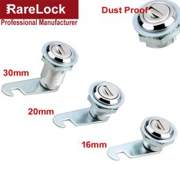 Cam Lock with Dust Water Proof 16 20 30mm for Outdoor Mailbox File Cabinet Tool Box Locker Furniture Hardware Rarelock MX06 G