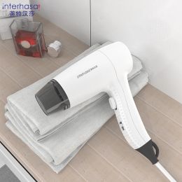 Dryers interhasa! Wall Hair Dryer Ion Wall Mounted Hair Dryer Blower Hotel Home With Holder EU Plug Hair Dryer Blower Hair Drying Tool