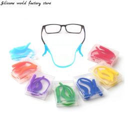 Silicone world Silicone Non-Slip Rope Children Glasses Chain Set Eyeglasses Glasses Sunglasses Strap Sport Cord Band Hook Holder