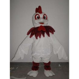 Mascot Costumes Mascot Costumes Foam White Rooster Cartoon Plush Christmas Fancy Dress Halloween Mascot Costume YQQH