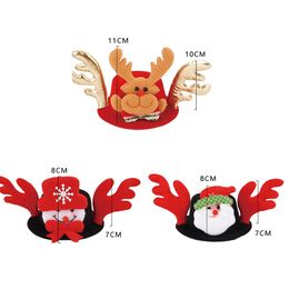 1Pc Funny Cat Hat Elk Santa Snowman Pet Dog Party Hat For Cat Costume Christmas Dressing Up Cat Party Costume Cap for Cats Dogs