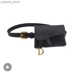 Sport Bags Womens Fanny Waist Bag Waist Belt Bag Belly PU Leather Banana Womens Kangaroo Hip Side Bag Mobile Waist Bag Wallet Y240410