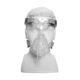 CPAP Mask with Headgear Suitable For CPAP Machine Connect Hose and Nose Anti Snoring Different Size S M L for All Size Face