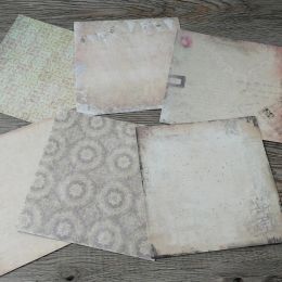 Retro Style Patterned Scrapbooking Paper Pack Handmade Craft Background Pad Single-side Printed