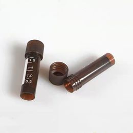 50/100/200/300/500/1000Pcs/Lot 1.8ml PP Cryotube Brown Protected from Light with Scale Laboratory dedicated Cryovial Vials