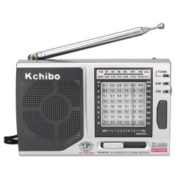 Radio KK9803 Radio Receiver with Folding Kickstand FM/MW/SW18 Mini Portable Radio 3.5MM Jack Pocket Radio Battery Operated for Elder