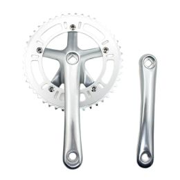 46T 170mm Single speed fixed gear folding bike Crankset 130 BCD aluminum alloy chainring chainwheel fixie Crank Set