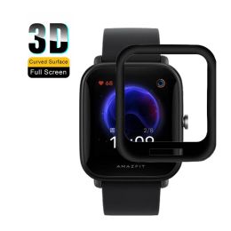 FIFATA Full Screen Protector For Xiaomi Huami Amazfit Bip U Smart Watch HD Clear TPU / 3D Curved Edge For Amazfit Bip U pro film