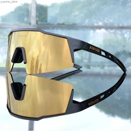 Outdoor Eyewear Kapvoe Bike Sunglasses Bike Glasses Mens Goggles Womens Outdoor Camping Hiking Sports UV400 Bike Glasses Y240410