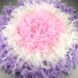 2Meters 80Gram Super Thicken Turkey Feathers Boa Wedding Party Accessories Feather Cape Holiday Decorations DIY Carnival Plumes