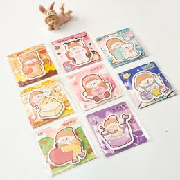 20 Sheets Kawaii Girl Fantasy Sticky Notes Index Bookmark Cheque List Message Note Paper Decor DIY Scrapbook Notepad Stationery