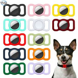 YuXi Pet Silicone Protective Case GPS Finder Dog Cat Collar Loop for Apple Airtags for Apple Locator Tracker Anti-lost Cover