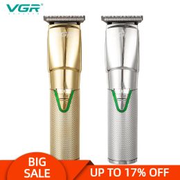 Clippers VGR 903 Hair Clipper Professional Personal Care Barber Trimmer For Men Shaver LCD Rechargeable Metal Electric Fashion Salon V903