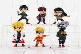 6pcslot Figure Toy Itachi Gaara Kakashi Shikamaru Sasuke Yondaime Neji Pain Deidara Sasori Cute Model Dolls MX2003196794736