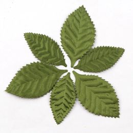 50pcs Non-Woven Fabric Green Leaves Felt Fabric Patch DIY Cloth Appliques/Craft Wedding Patches