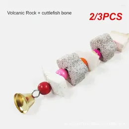 Other Bird Supplies 2/3PCS Cuttlefish Bone Skewers Vibrant 11-20cm Cage Toy Household Millstone Non-toxic Volcanic Stone Molar
