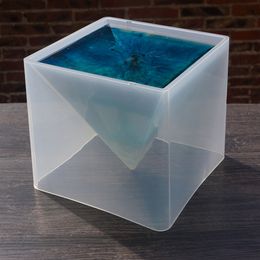 Super Large Pyramid Silicone Resin Mold, Craft Jewelry, Crystal with Plastic Making Tools, 15cm