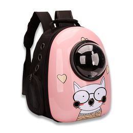 Pet Carrying Bag Small Dog Cat Backpack Cat Carrying Bag Breathable Travel Space Capsule Cage Pet Transport Bag Carrying Cat