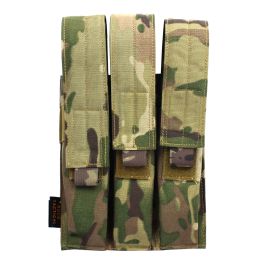 ROCOTACTICAL Tactical Triple Mag Pouch for KRISS/MP7 Magazine Military Molle Triple Magazine Pouch Black/Coyote Brown