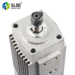 HQD 700W 220V Spindle Motor 20000rpm 333HZ Square Air Cooled ER11 Chuck Motor CNC Milling Machine Woodworking Carving GDZ-22