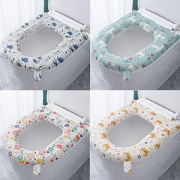 Toilet Seat Covers Waterproof Cushion Bathroom Accessories Silicone Four Seasons Household Washable Lid