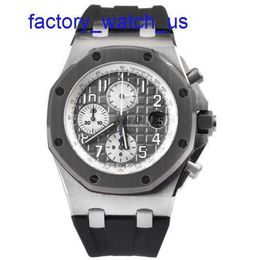 Hot AP Wrist Watch Oak Tree Offshore 26470IO Cement Grey Colour Matching 42mm Single Gauge