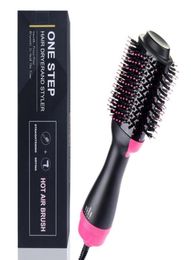 One Step Hair Dryer Brush and Volumizer Blow straightener curler salon 4 in 1 roller Electric heat Air Curling Iron comb1638726