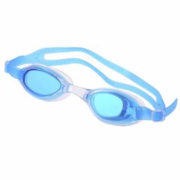 Children Kids Outdoor swimming goggles HD flate silicone waterproof anti-fog UV PC Underwater Eyeglasses
