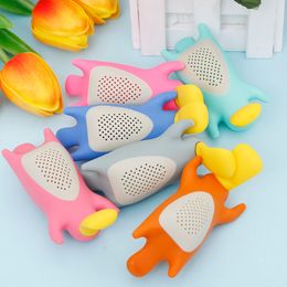 1Piece Lovely Strainer Loose Leaf Happy Tea Infuser Hot Platypus Weight Loss Tea for Herbal Tea Strainers